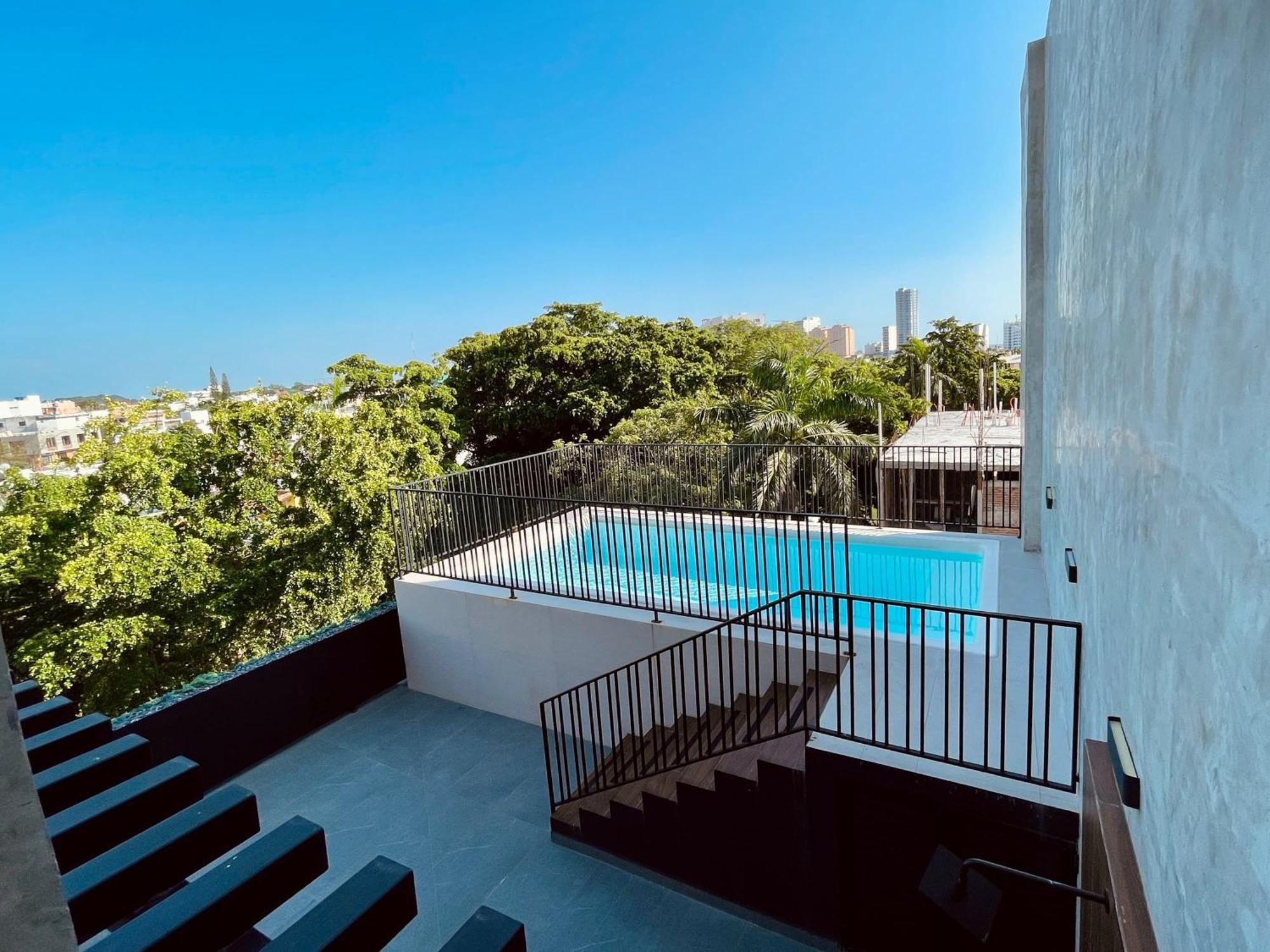 Depa Para 6 Con Alberca En Roof - Perlas 9 Mazatlan Bagian luar foto